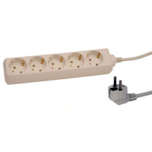 Prailgintuvas 1,5 m, 5 lizdai, 3G1.0, baltas 115001