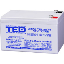 12V 7.1Ah AGM High Rate...