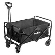 Durable folding trolley for picnics, storage and work, with a load capacity of up to 100 kg, 80 L