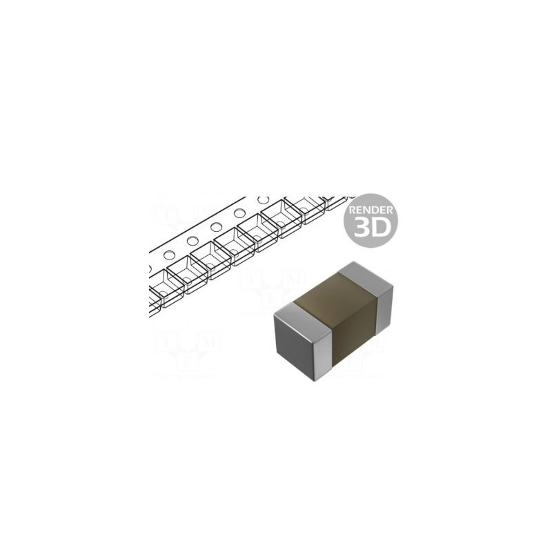 Kondensatorius: keraminis 33pF 50V C0G ±5% 0603