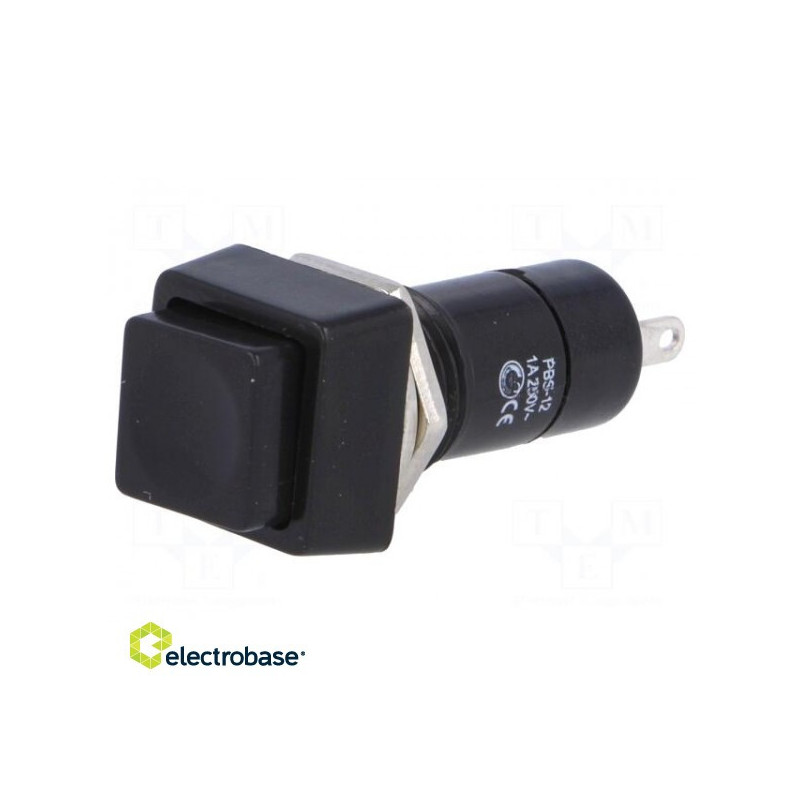 Jungiklis: mygtukas Poz.: 2 SPST-NO 1A / 250VAC OFF-ON ¨12mm