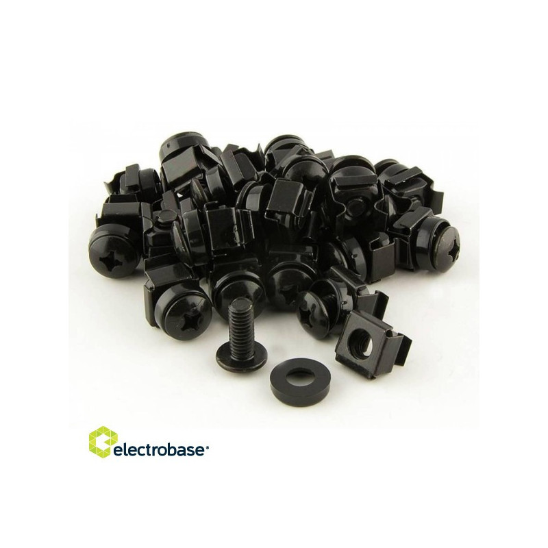OEM 50 black bolt set with nuts M6 19" M6-C50B