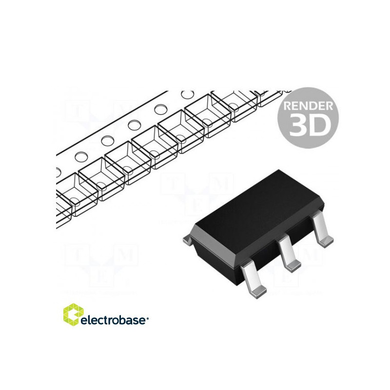IC: skaitmeninis buferis Kanalai: 1 ĮVESTIS: 2 SMD SOT25 Serija: AHCT 40uA