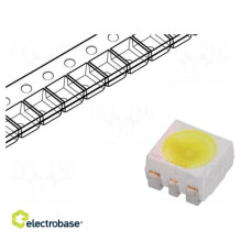 LED SMD 3528, PLCC6 balta...