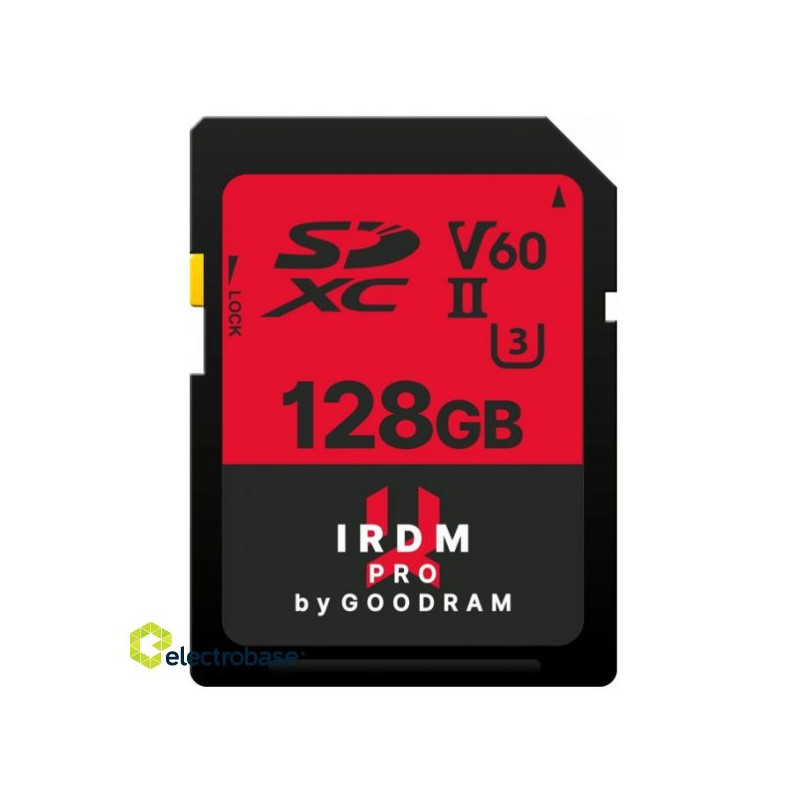 Goodram IRDM Pro Memory card SDXC / UHS-II U3 / 128GB