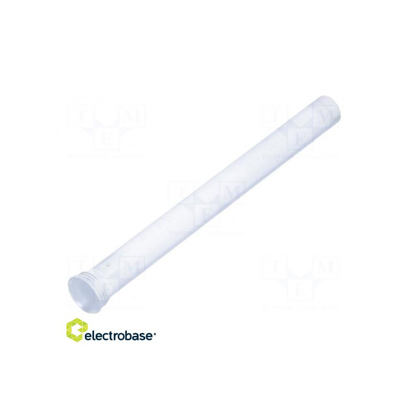 Fiber for LED round ¨5mm Front: flat straight