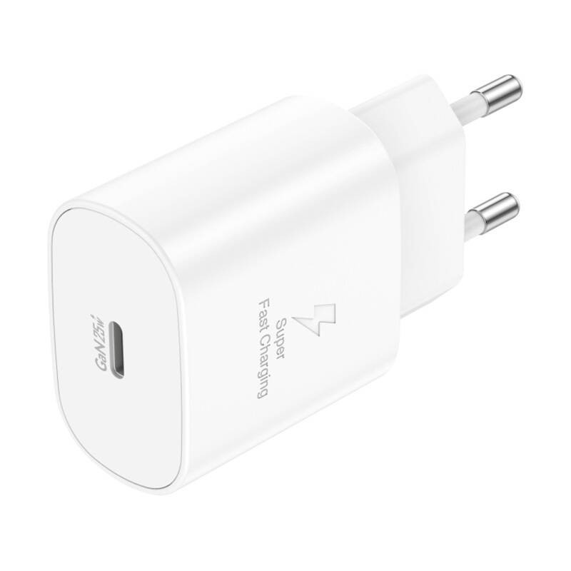 Greitas įkroviklis su USB-C prievadu, 25 W, palaiko greitąjį įkroviklį, GaN (galio nitrido) technologija