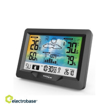 GreenBlue Wireless Weather Station, Colorful, DCF, Moon Phases, Barometer, Calendar, GB540