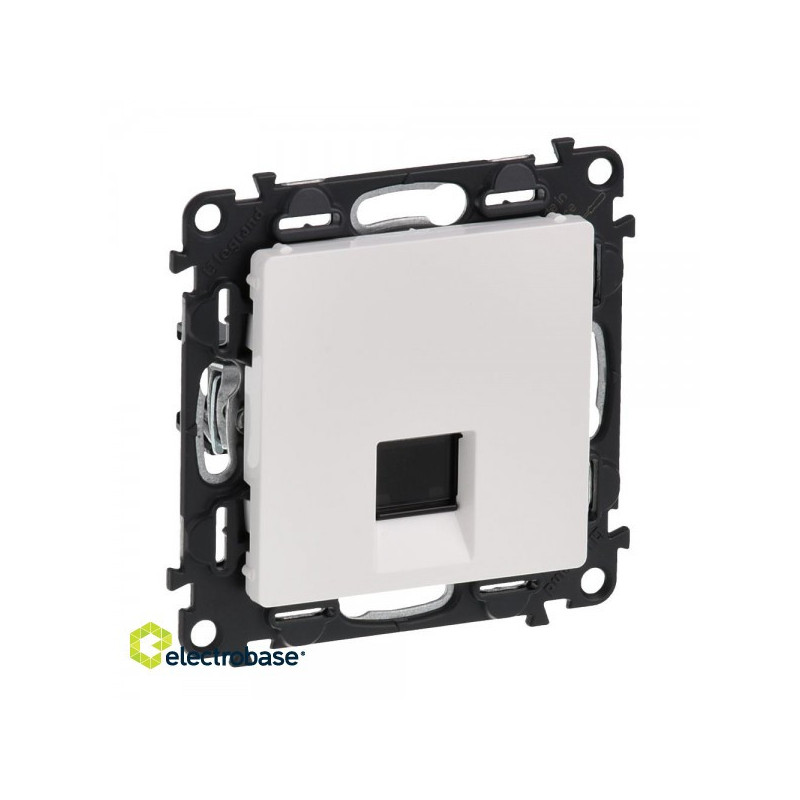 „Valena Life“ RJ45 lizdas, baltas, 1 vietos CAT6 UTP