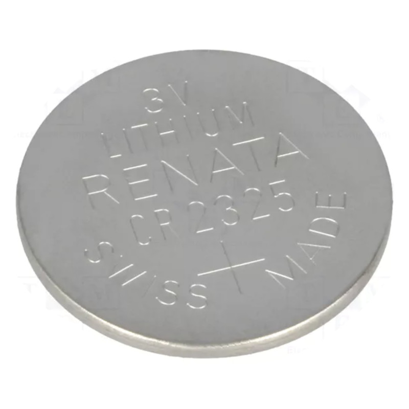 Baterija: ličio 3V CR2325, moneta ¨23x2.5mm 190mAh