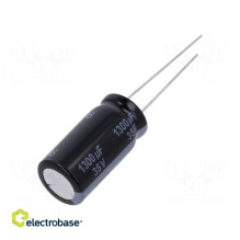 Kondensatorius: elektrolitinis THT 1300uF 35VDC ¨12.5x25mm Žingsnis: 5mm