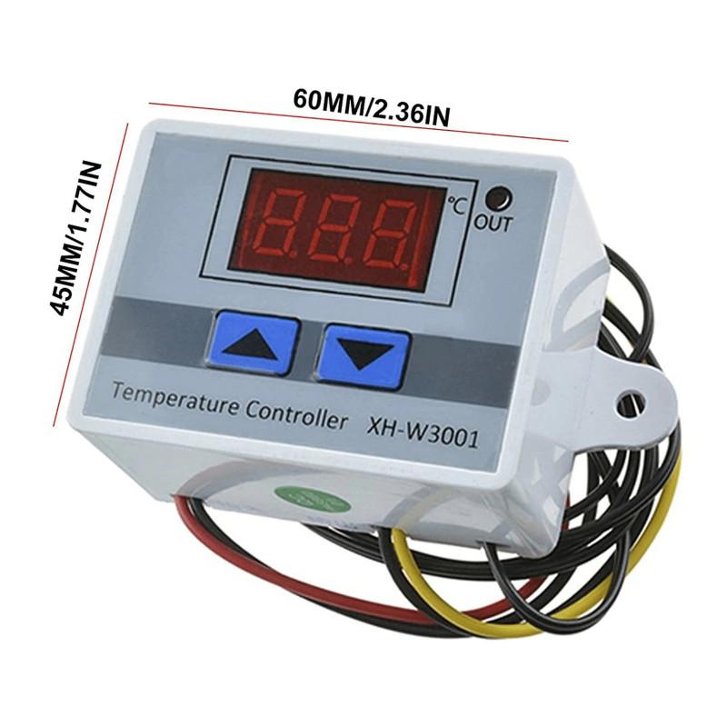Electronic Temperature Controller Thermostat, Max 1500W, 230V, -50°C to +110°C