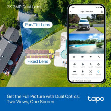 WRL CAMERA PAN / TILT / DUAL TAPO C645D KIT TP-LINK