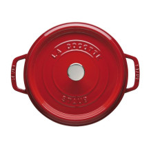 Keptuvė - Staub Apvalus Keptuvė 24cm Ketaus Vyšnių Raudona