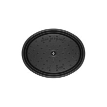 Keptuvė - Staub Ovali Keptuvė 41cm 12L Ketaus Emalis Juoda