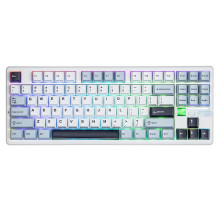 Aula F87Pro V2 EN Layout Gaming Mechanical keyboard Light blue + White + Black Purple