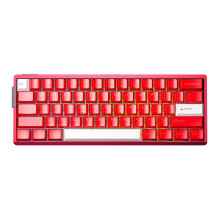 Aula AG60 EN Layout 60% Wired CNC Aluminum Mechanical Gaming Keyboard with 8000Hz Polling RGB Backlight Red+White