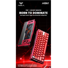 Aula AG60 EN Layout 60% Wired CNC Aluminum Mechanical Gaming Keyboard with 8000Hz Polling RGB Backlight Red+White