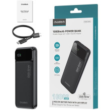 Choetech B728 External battery Power Bank 22.5W 10000mAh Black