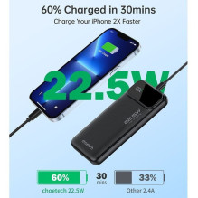 Choetech B728 External battery Power Bank 22.5W 10000mAh Black Choetech B728 External battery Power Bank 22.5W 10000mAh Black