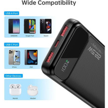 Choetech B728 External battery Power Bank 22.5W 10000mAh Black