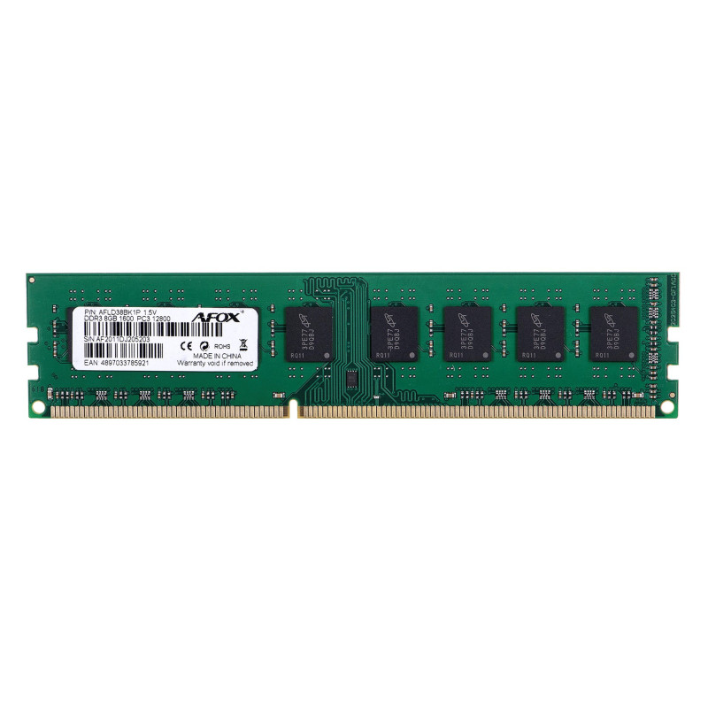 RAM Modulis - AFOX DDR3 8GB 1600MHz
