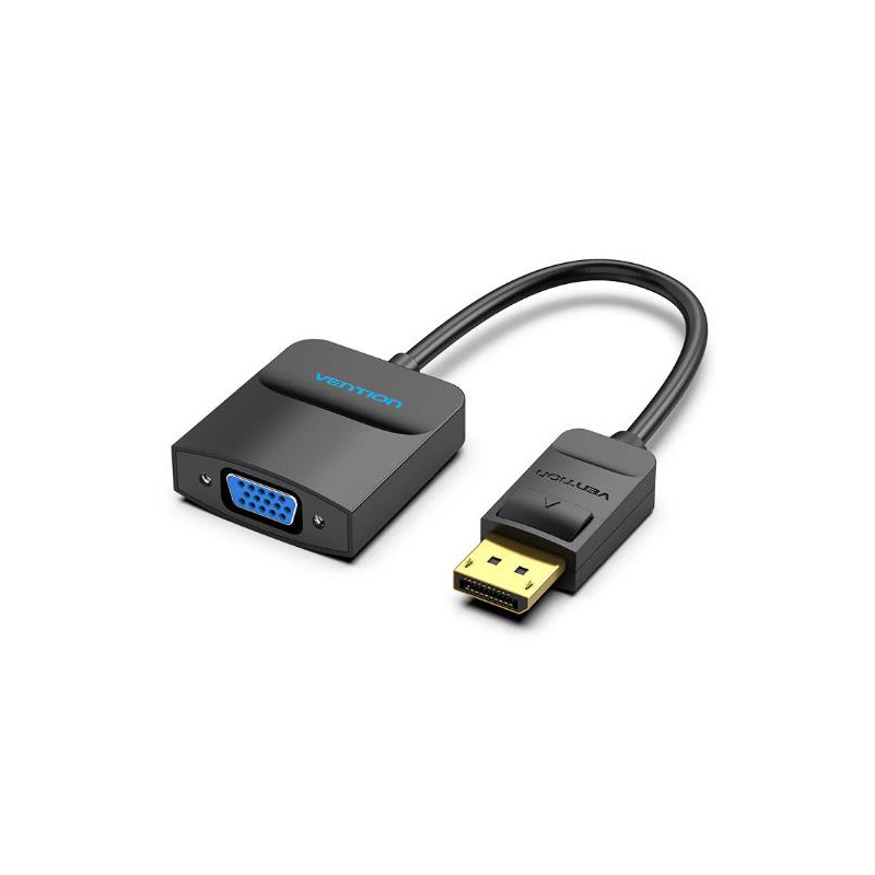 Įvesties / išvesties adapteris DP į VGA / 0,15 m juodas HBFBB VENTION HBFBB (6922794733329)