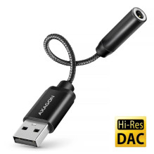 ADAPTER USB-C TO AUDIO 3.5MM / DAC 0.1M ADA-HA AXAGON ADA-HA (8595247909817)