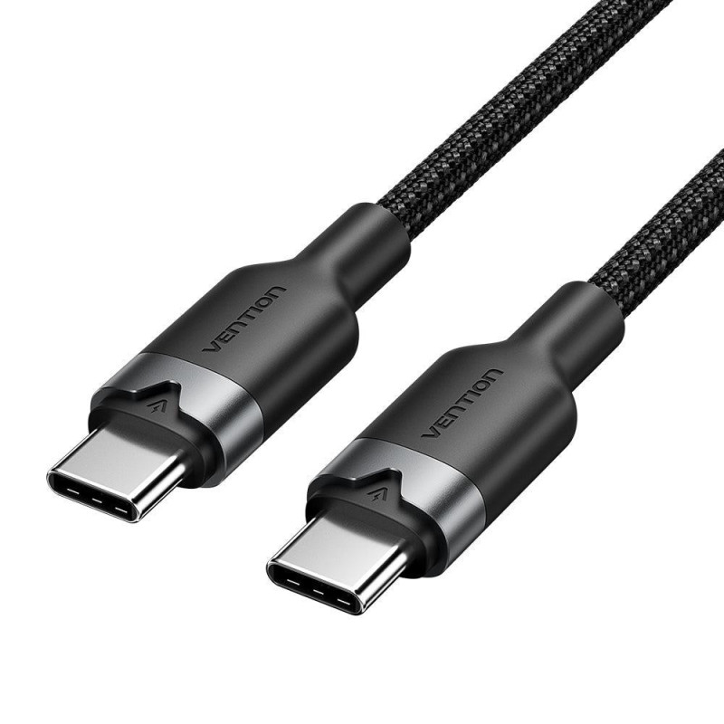 USB-C–USB-C LAIDAS / 1M JUODAS TRDBF VENTION TRDBF (6922794783409)