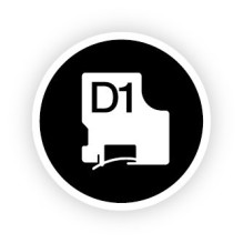 DYMO D1 Standard - Black on White - 12mm DYMO D1 Standard - Black on White - 12mm