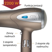 ProfiCare PC-HTD 3113 hair dryer 2200 W Brown ProfiCare PC-HTD 3113 hair dryer 2200 W Brown