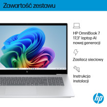 HP OmniBook 7 Next Gen AI 17-DC0073CL Copilot+ PC Intel Core Ultra 7 258V Laptop 43.9 cm (17.3") Full HD touchscree