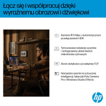 HP OmniBook 7 Next Gen AI 17-DC0073CL Copilot+ PC Intel Core Ultra 7 258V Laptop 43.9 cm (17.3") Full HD touchscree