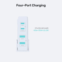 GaN network charger - Unitek P1229AWH01-EU , 100W 2x USB-C 2x USB-A GaN network charger - Unitek P1229AWH01-EU , 100W 2x USB-C 2x USB-A