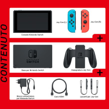 Nintendo Switch portable game console 15.8 cm (6.2") 32 GB Touchscreen Wi-Fi Blue, Grey, Red Nintendo Switch portable game console 15.8 cm (6.2") 32 GB Touchscreen Wi-Fi Blue, Grey, Red