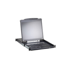 ATEN 8-Port 19" LCD KVM Switch Over IP (USB - PS / 2 VGA) with USB Peripheral port