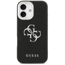 Guess Grained Big 4G Classic Logo case for iPhone 17 - black