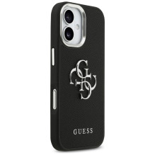 „Guess Grained Big 4G Classic“ logotipo dėklas, skirtas „iPhone 17“ – juodas