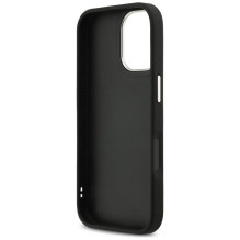 Guess Grained Big 4G Classic Logo case for iPhone 17 - black