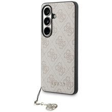 „Guess 4G Classic Logo Charm MagSafe“ dėklas, skirtas „Samsung Galaxy S26“ – rožinis