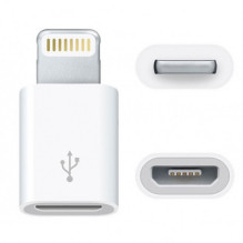Papildomas skaitmeninis adapteris USB Micro - Lightning, baltas