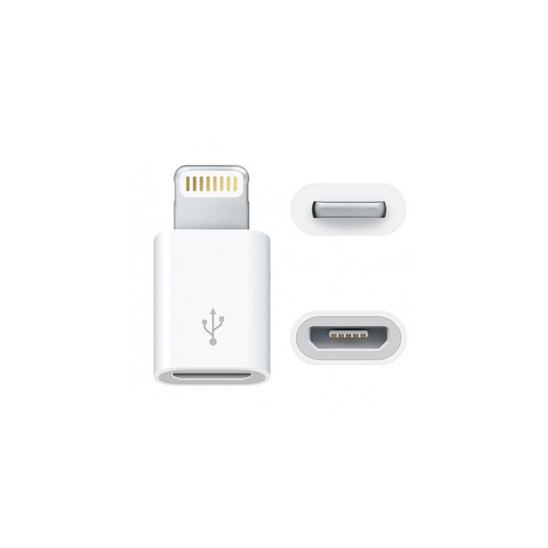 Papildomas skaitmeninis adapteris USB Micro - Lightning, baltas