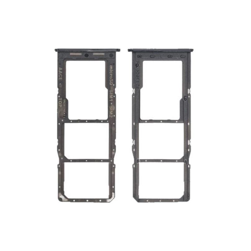 SIM card holder Samsung A13 A135 / A137 Black original (service pack)