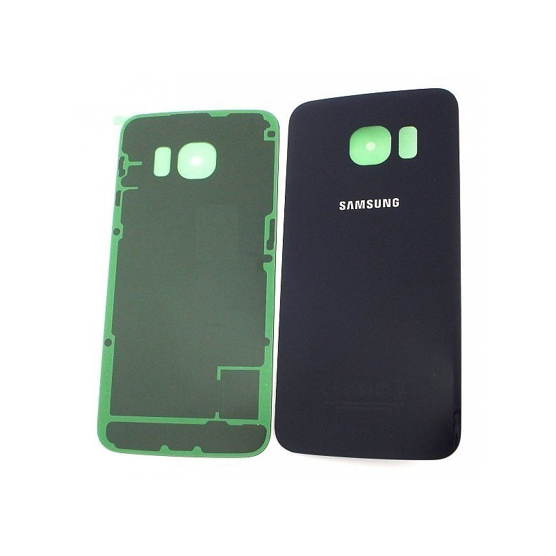 Galinis dangtelis Samsung G925F S6 Edge Black Sapphire (without camera lens) originalus (used Grade C)