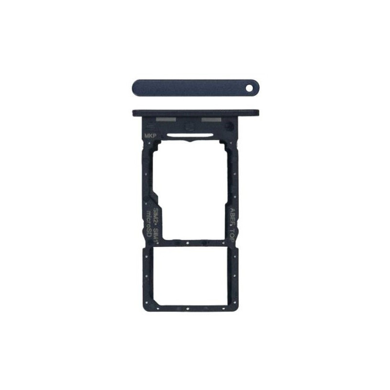 SIM kortelės laikiklis Samsung A256 A25 5G Brave Black originalus (service pack)