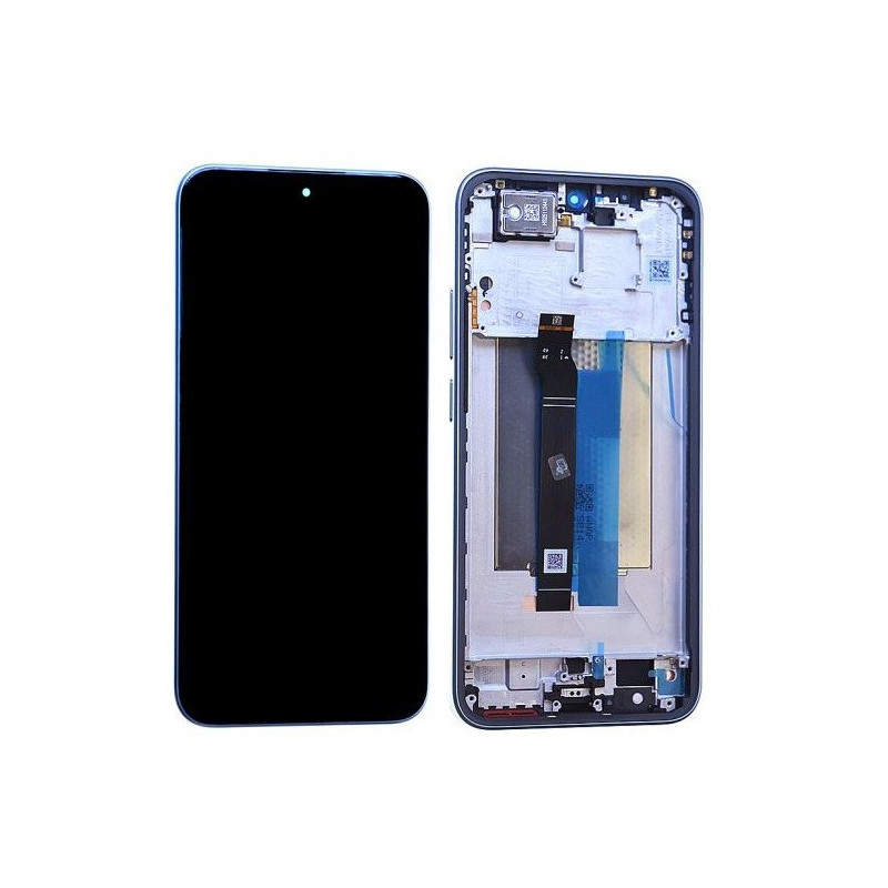 Ekranas Xiaomi Redmi Note 15 Pro 5G su lietimui jautriu stikliuku ir rėmeliu Glacier Blue originalus (service pack)