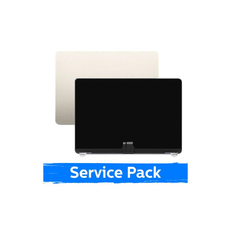 Ekranas skirtas (Pilnas su korpusu) MacBook Air M2 13 (A2681) 2022 / Gold / (Service Pack)