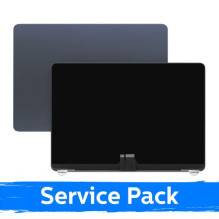 Ekranas skirtas (Pilnas su korpusu) MacBook Air M3 13 (A3113) 2024 / Black / (Service Pack)