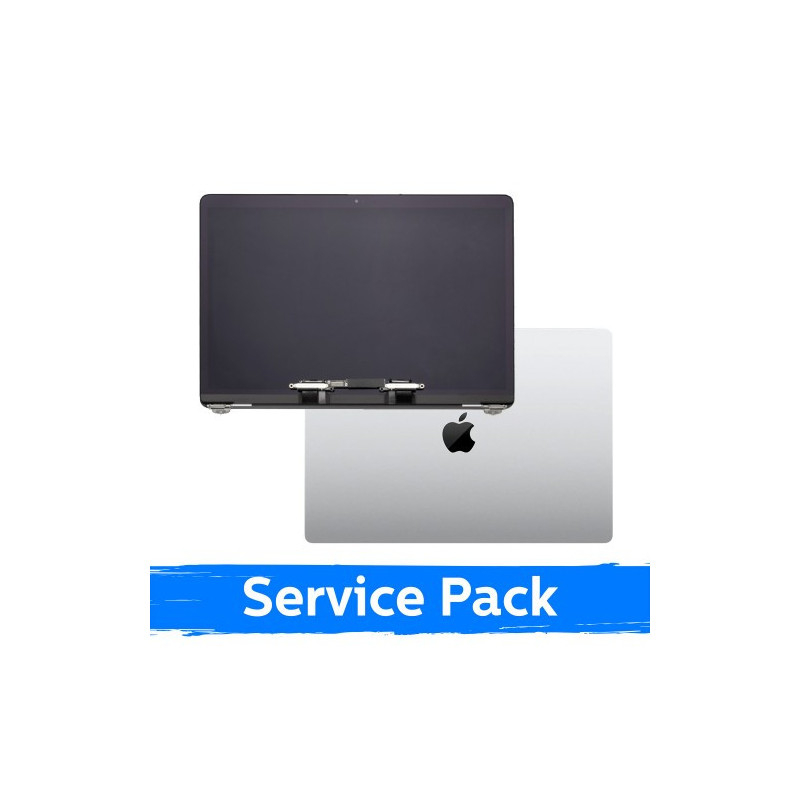 Ekranas skirtas (Pilnas su korpusu) MacBook Pro M2 13 (A2338) 2022 / Silver / (Service Pack)