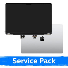 Ekranas skirtas (Pilnas su korpusu) MacBook Pro M3 Pro 14 (A2992) 2023 / Silver / (Service Pack)